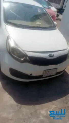 كيا ريو موديل 2015 أبيض شاشة أندرويد الرياض